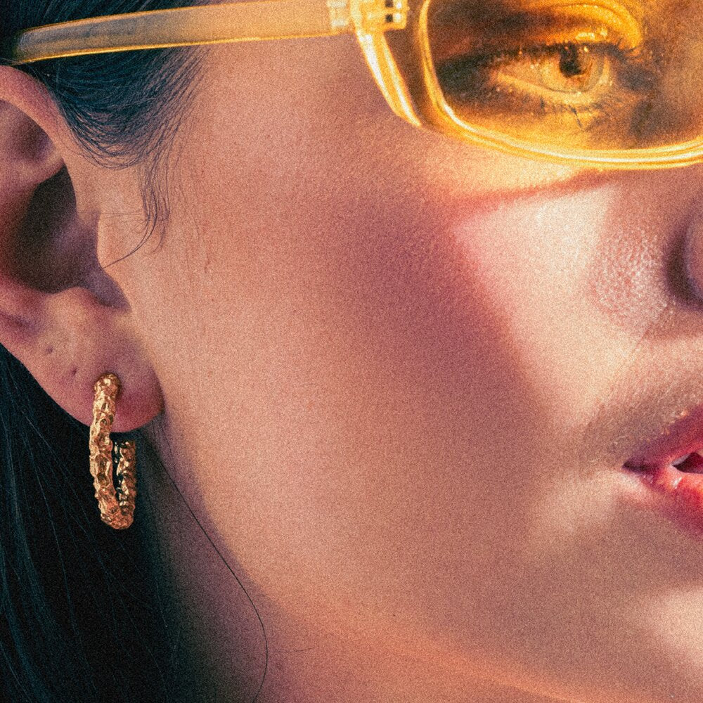 Moonstruck Gilded creoler - forgyldt